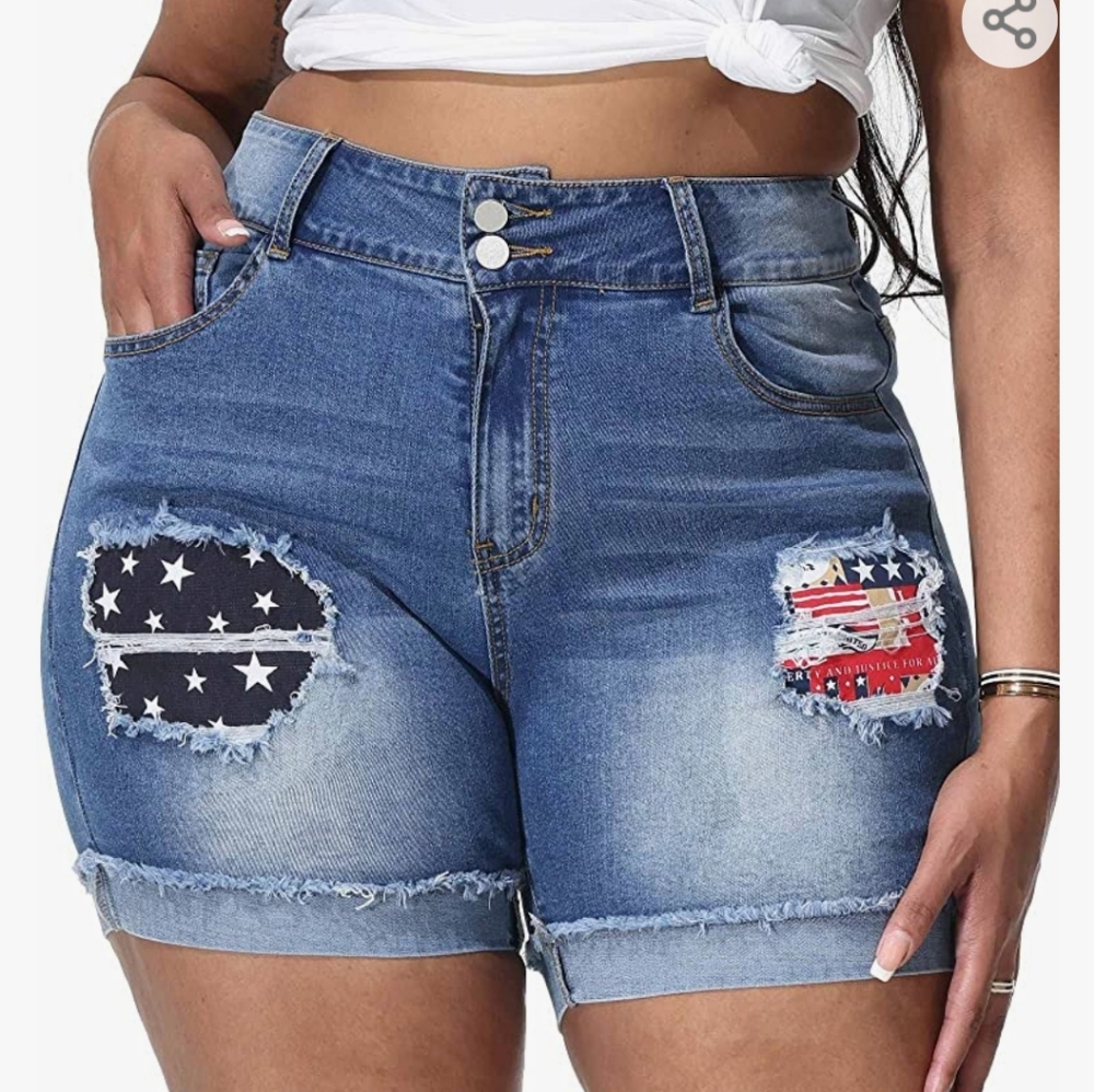 Rubugil size 26w denim shorts. From Amazon. Brand new.​